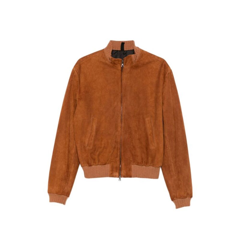 Tagliatore Brown Jackets - Leather Jackets Men